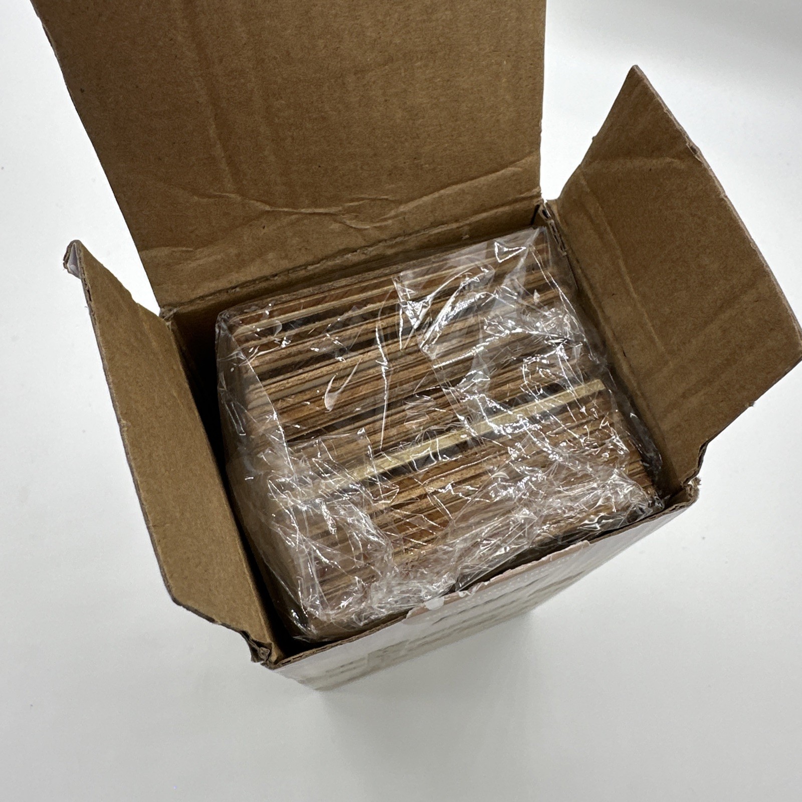 Fuyit Unfinished Wood Pieces 50Pcs 3 x 3 Inch Blank Natural Wood Square Wooden