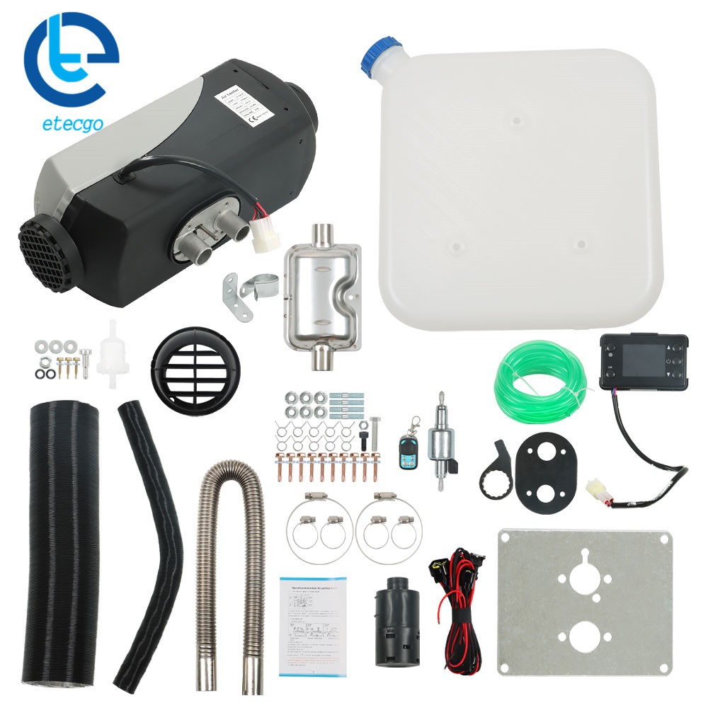 12V 5KW 10L Tank Diesel Air HeaterThermostat Monitor For Trucks Bus Car