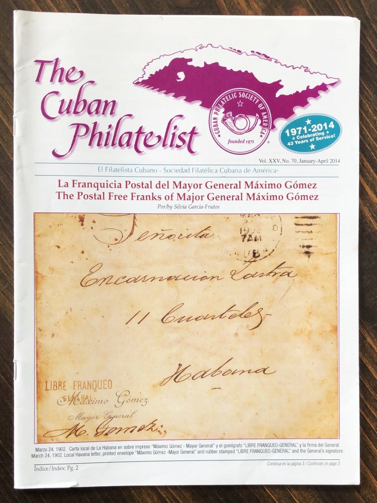 Cuban Philatelist Magazine - 2014 : Lot of 1