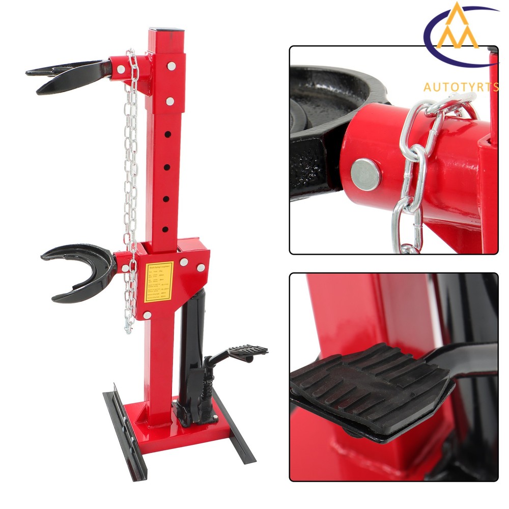 Coil Spring Compressor Red Auto Strut Hydraulic Compressor Removing Tool 4.5T