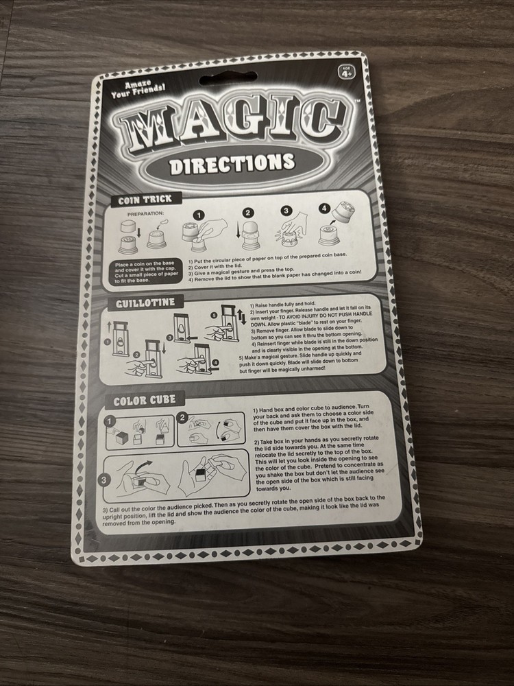 🎩 Magic 3 Tricks – Ja-Ru – NEW Complete Set ✨🃏