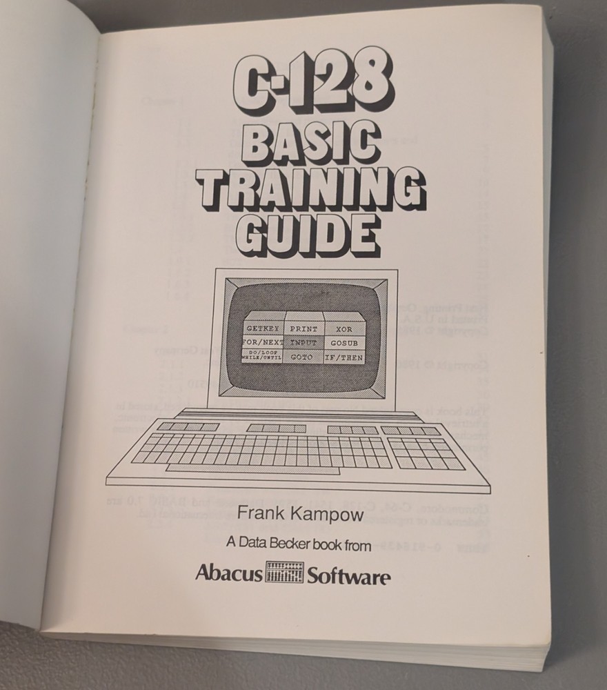 Commodore 128 Basic Training Guide (1986 Abacus C-128 #6) - *Read