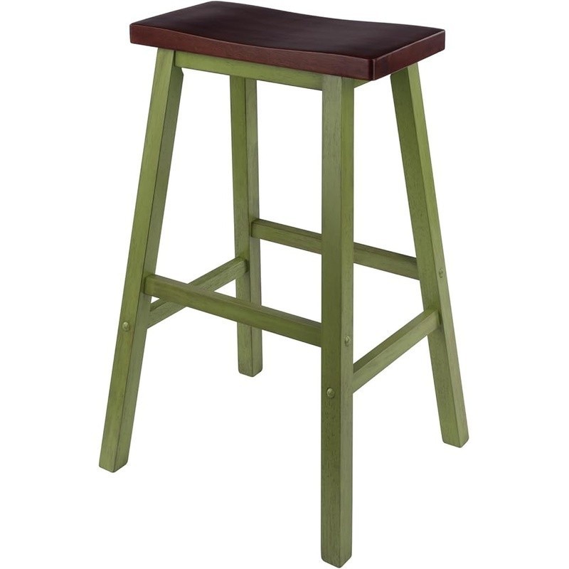 Compact Solid Wood Bar Stool Space Saving Kitchen Furniture Easy Assembly New
