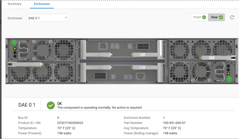Dell EMC Unity SAE 25-Bay SAS3 12G Flash Storage Array JBOD w/ Front Bezel