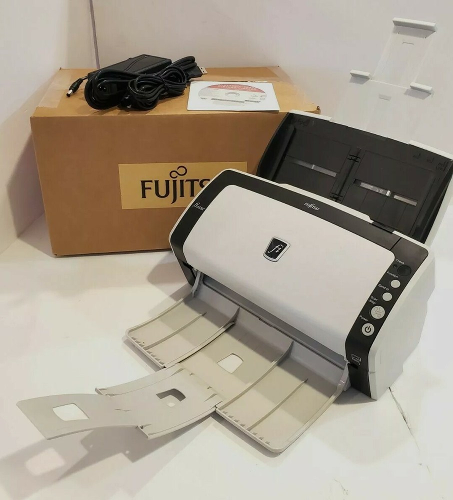 Fujitsu NEW ZERO(Full Package in Box) fi-6130Z Scanner(AC Adapter+USB+Setup DVD)