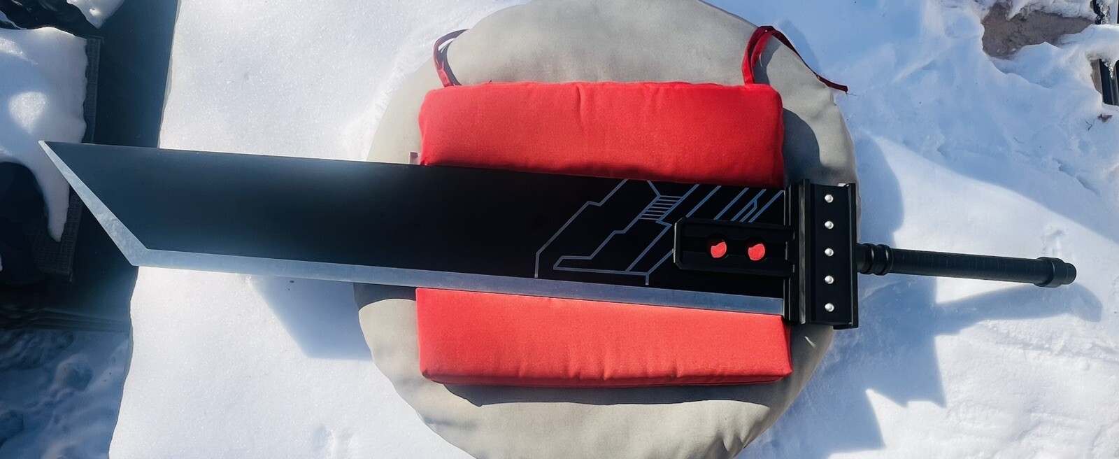 FINAL FANTASY CLOUD STRIFE BLADE STEEL BUSTER SWORD 57” — Life Size HUGE 🔥