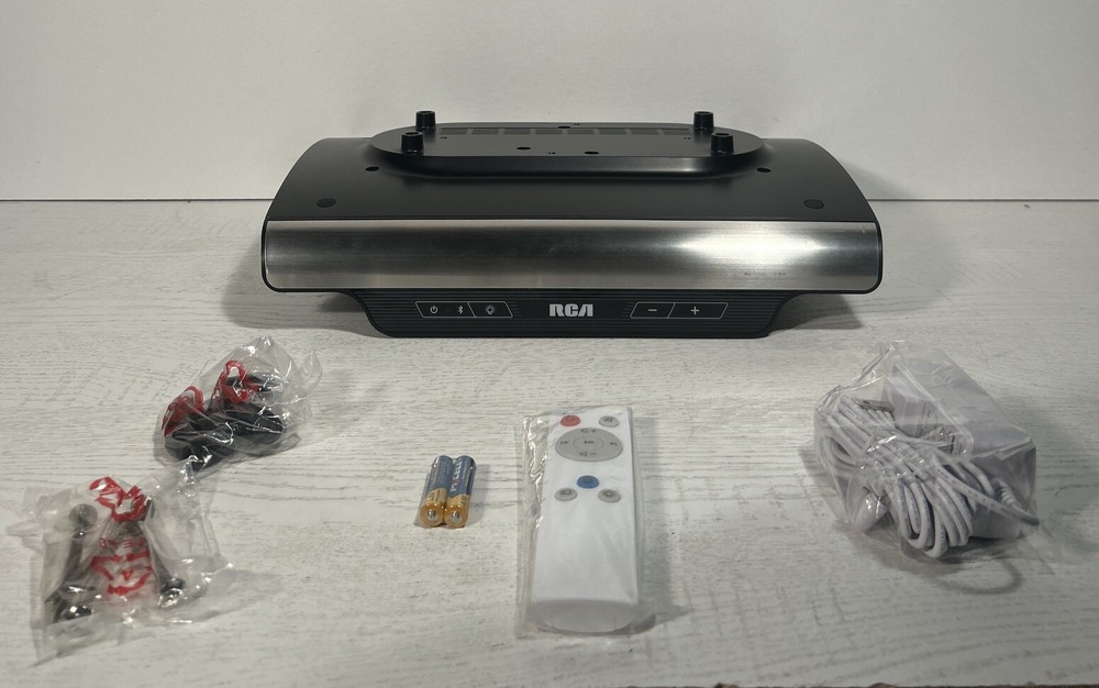 RCA Under Cabinet Bluetooth Speaker Dock Kitchen Home Stereo NEW