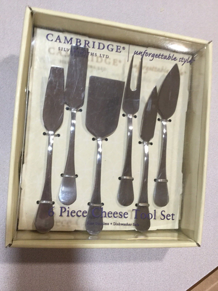 6 piece cheese tool set by Cambridge Silversmiths LTD