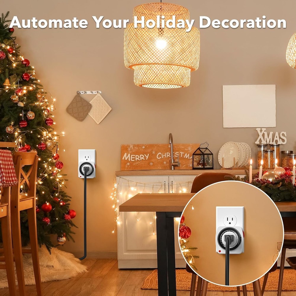 15-Minute Interval Indoor Timer - 24-Hour Programmable for Versatile Automation