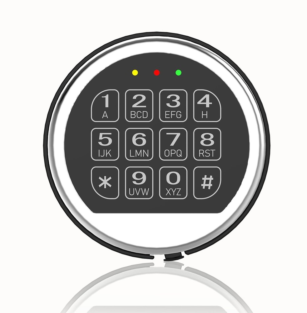 Gun Safe Lock Replacement with Solenoid Lock High Security Chrome Digital Key...