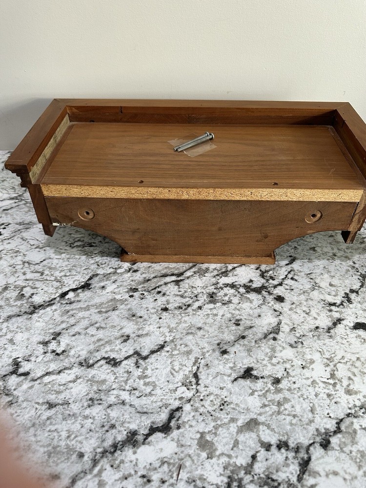 Antique Clock With Shelf