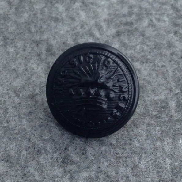 Knights Templar Uniform Button - Small - Black (KTB-Bsm)