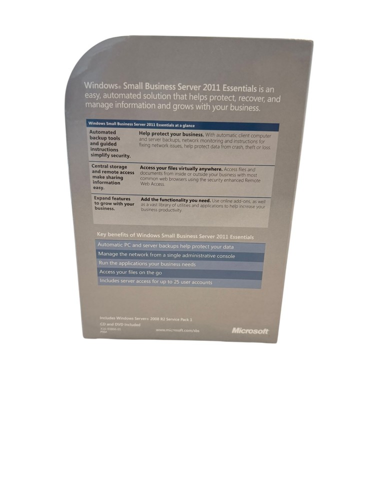 MS Windows Small Business server 2011 Essentials BRAND NEW