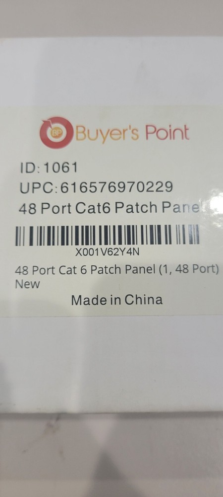 48 Port Cat6 Rj45 Patch Panel For Rack Or Wall Mount Cable Management