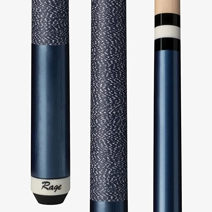RAGE Billiard Pool Cue and starter Kit (Blue) -beginners -Bundle pool cue & more
