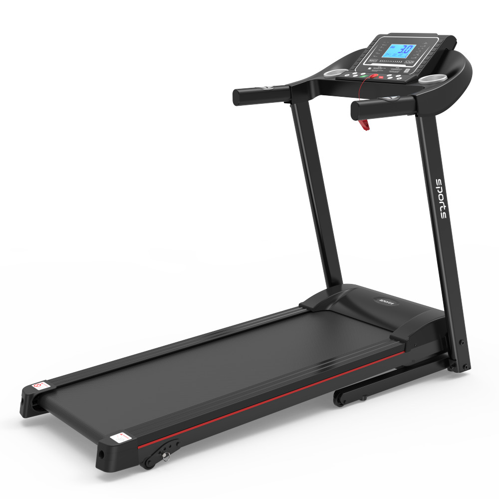 Foldable Incline Treadmill Folding Running Home Workout 5" LCD Screen Bluetooth