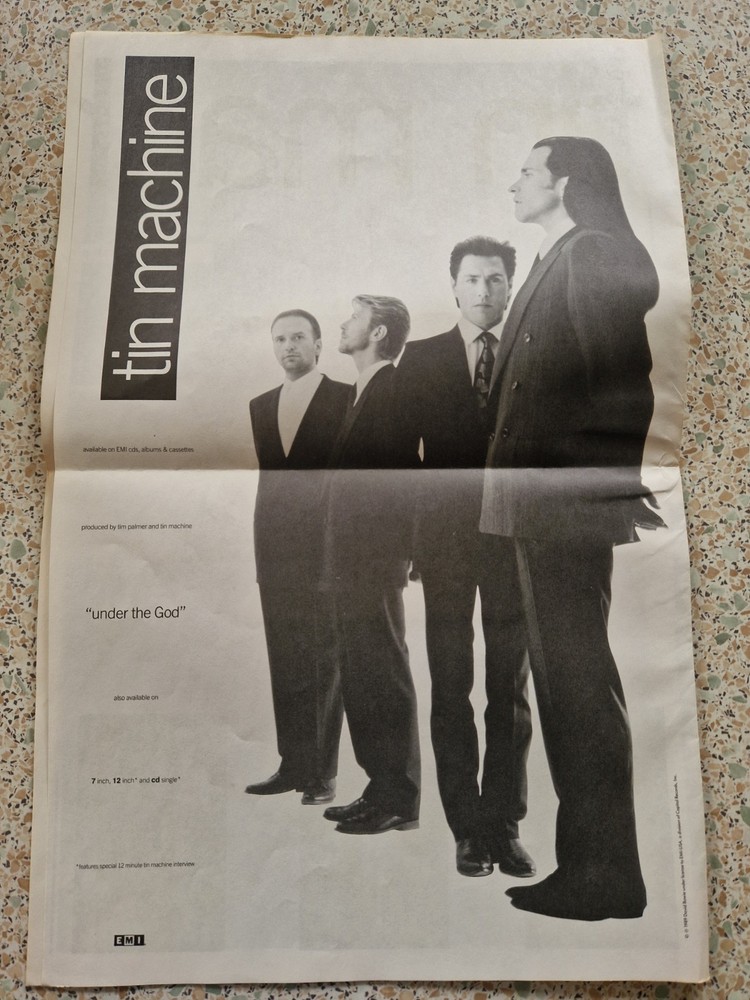 SIGNED DAVID BOWIE Tin Machine Programme 1989 - EXELLENT CONDITION