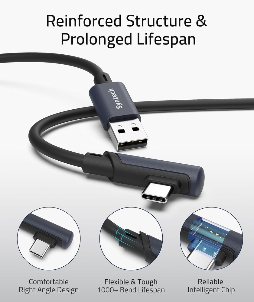 20FT High-Speed USB VR Link Cable for Meta Quest & Pico