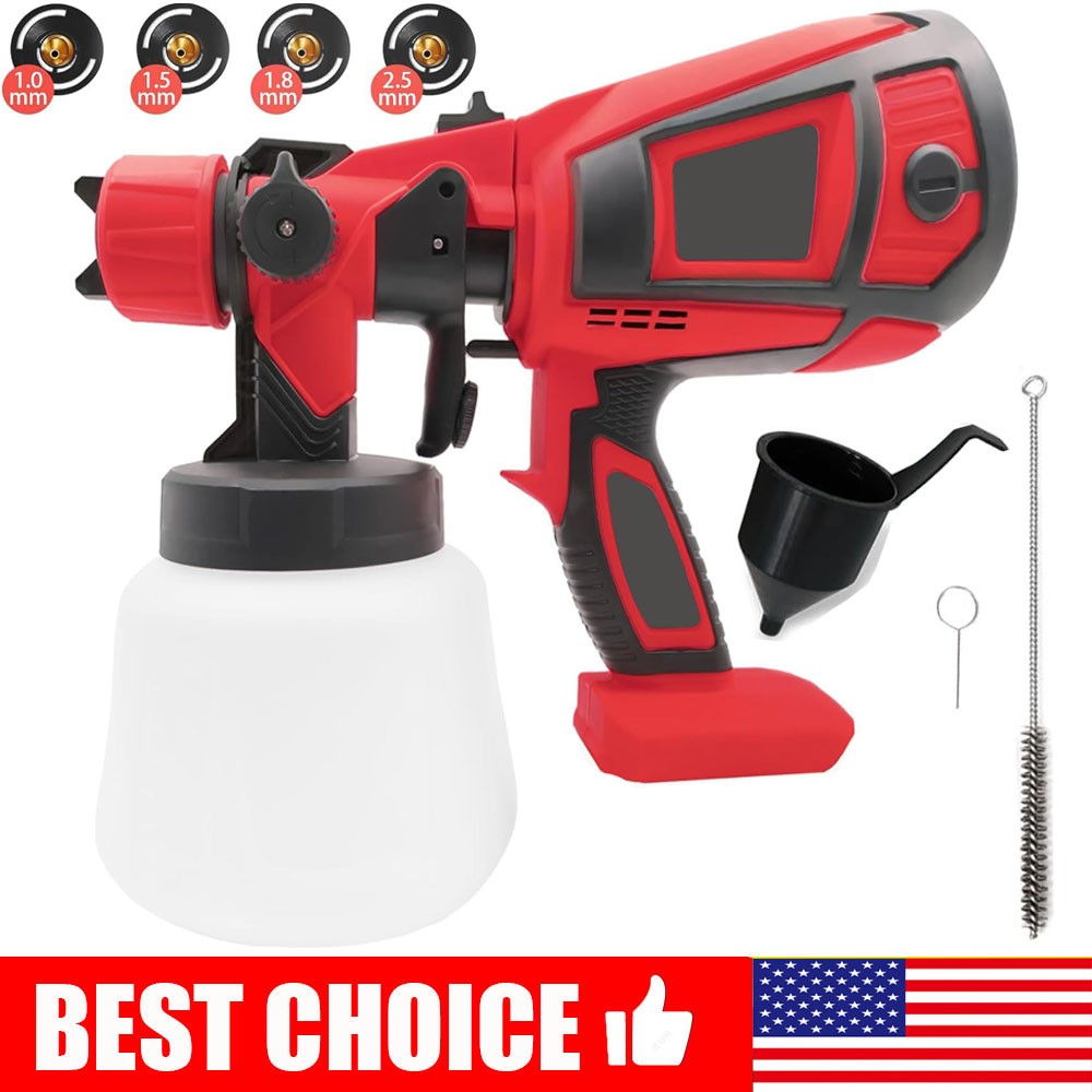 Battery Paint Spray System,with Removable 1000 ml Paint Bucket