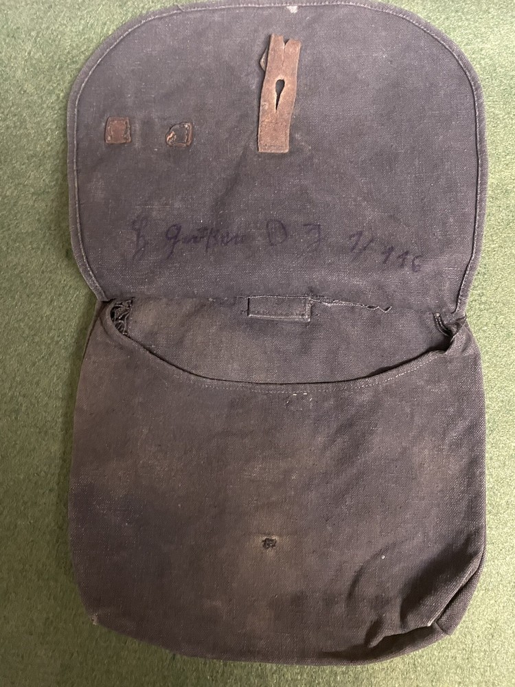 WW2 original German youth black bread bag.￼