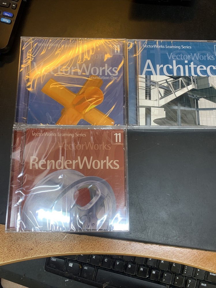 VectorWorks Learning Series, Architect & RenderWorks CD PC Version 11 New