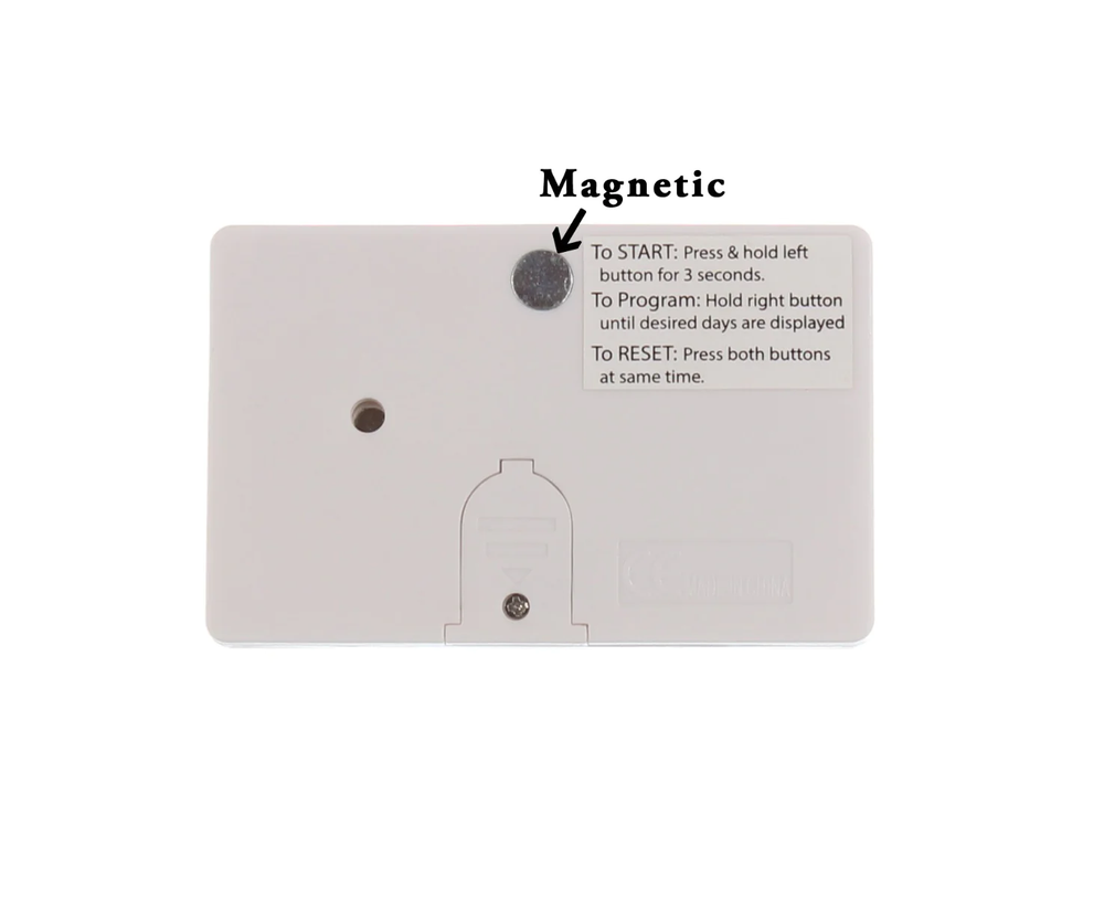 IncuTimer™, Egg Incubator Hatch Timer, Countdown, 90 Day Maximum, Simple Setup