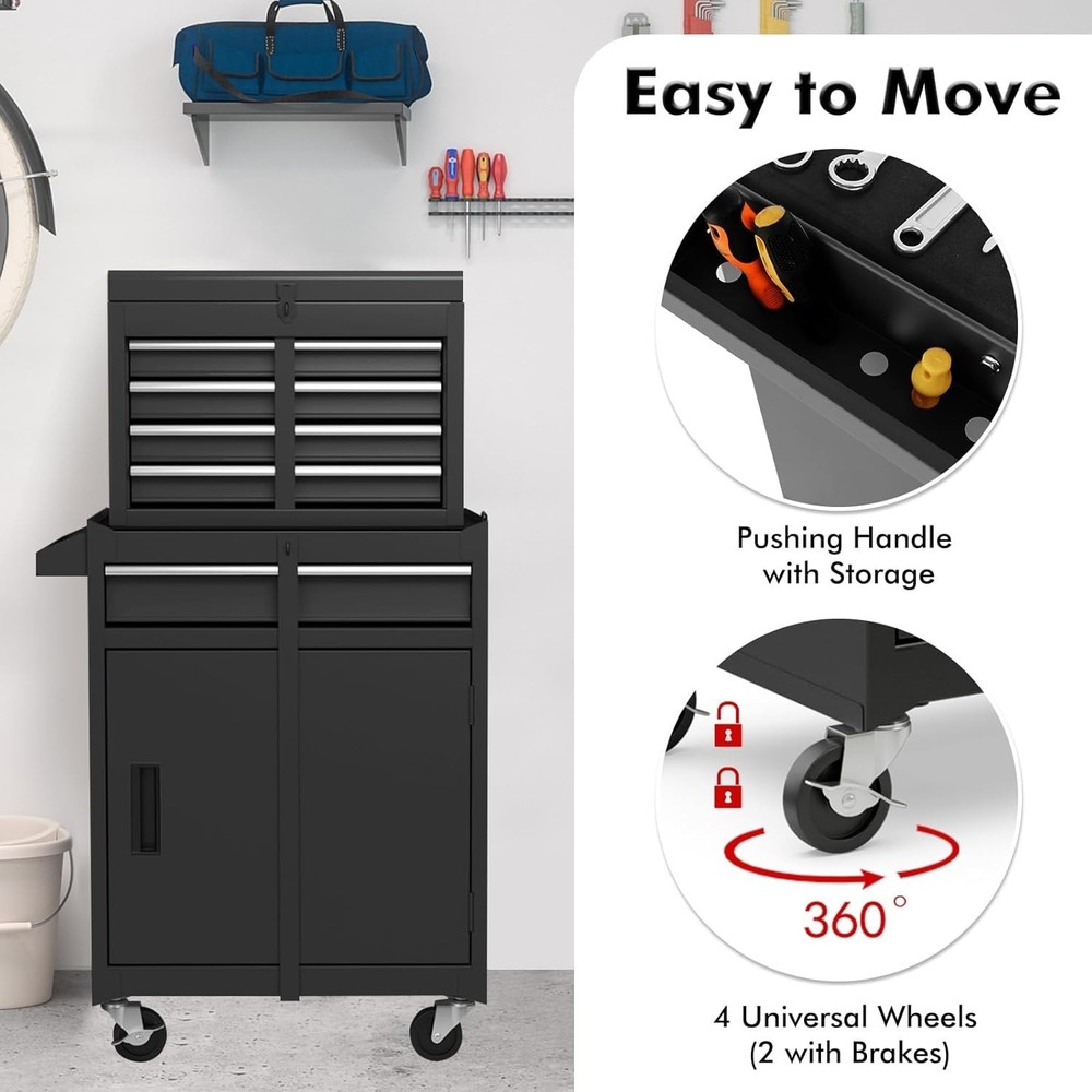 High Capacity Metal Tool Box for Tools Organization
