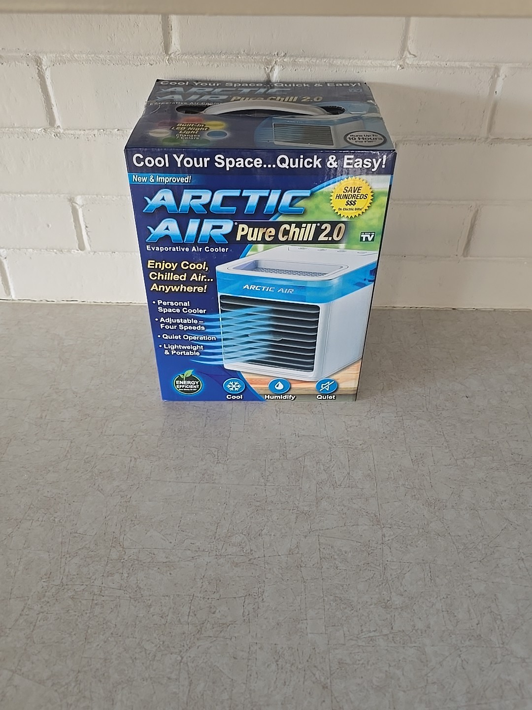 Arctic Air Pure Chill 2.0, Personal Space Cooler, Evaporative Air Chiller