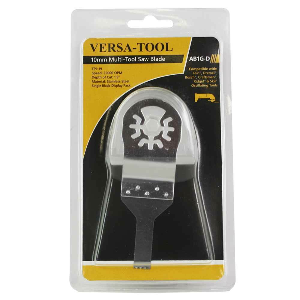 Versa Tool AB1G-D 10mm Stainless Steel Multi-Tool Saw Single Blade Display Pack