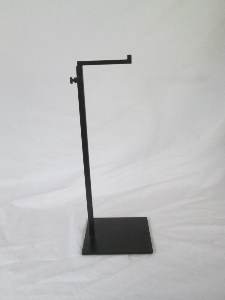 Adjustable Metal Handbag Rack Tabletop Purse Display Stand Single Hook B Black