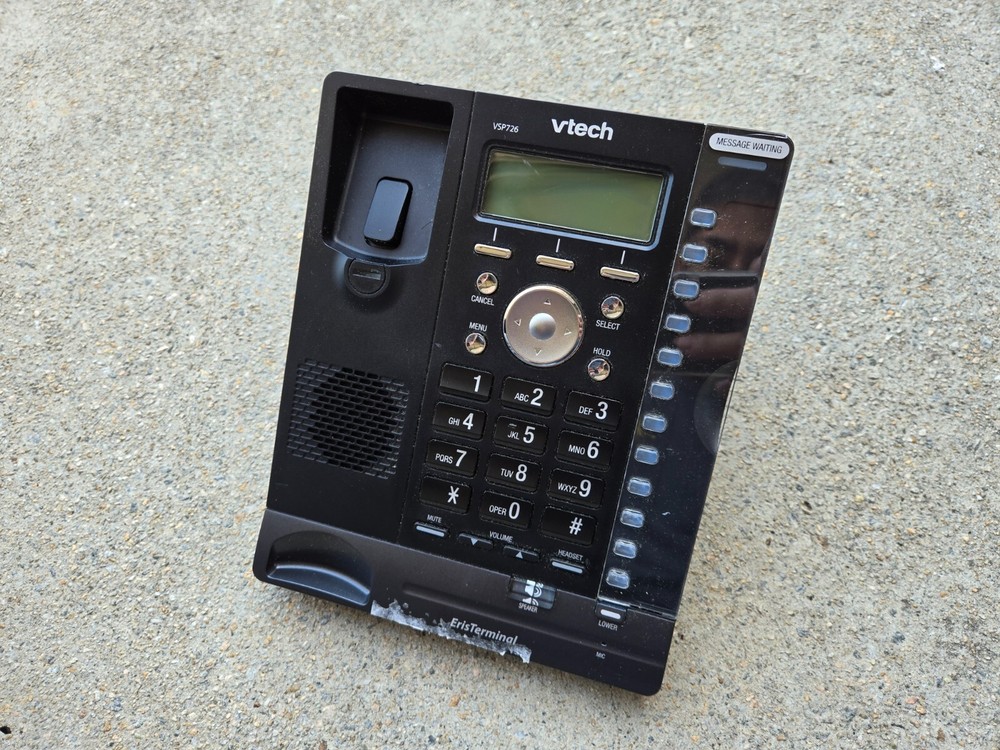 Vtech VSP726 ErisTerminal SIP Phone *NO HEADSET* BASE ONLY*