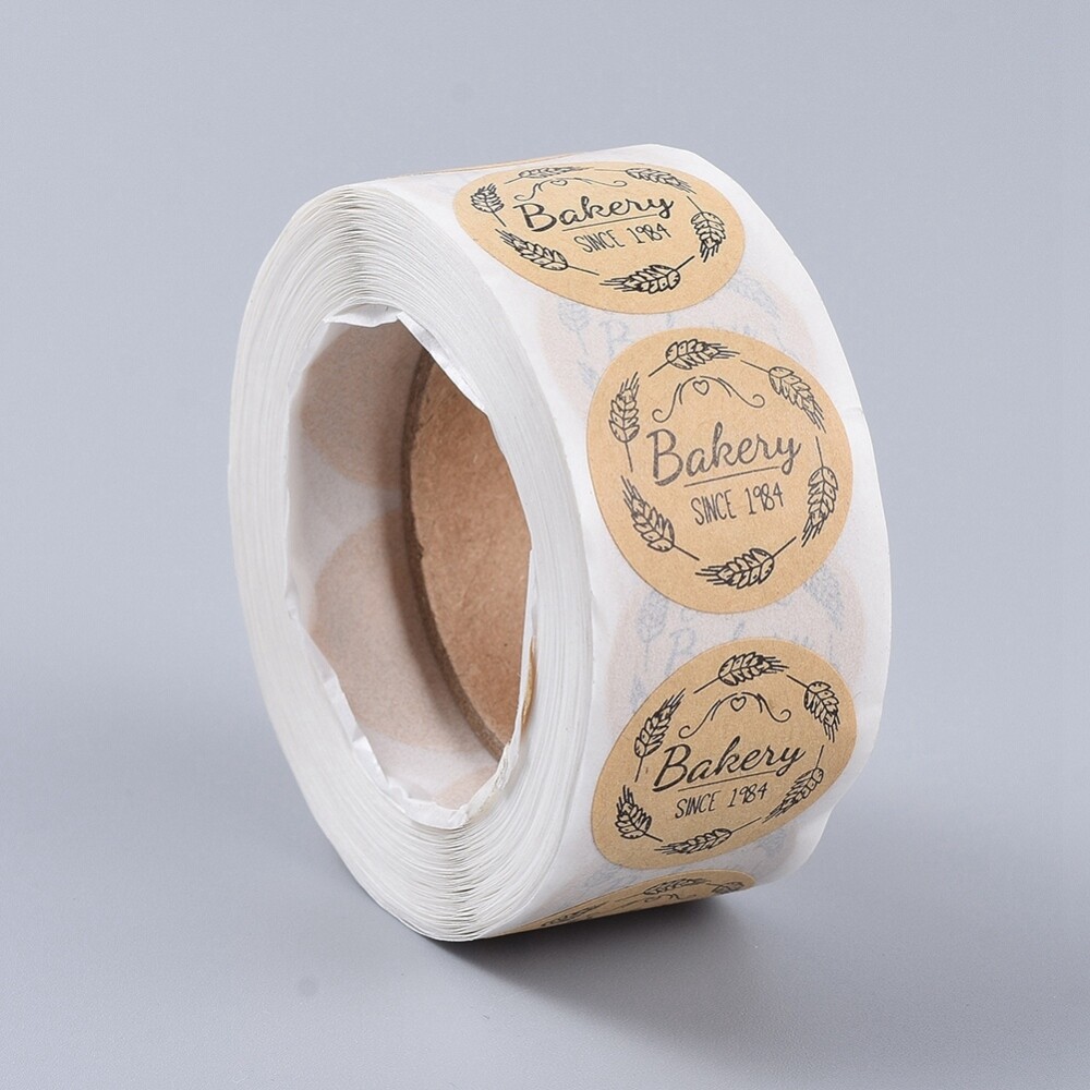 Bakery 1984 Sticker Labels 500 each per roll Great for Orders Crafts work & Fun