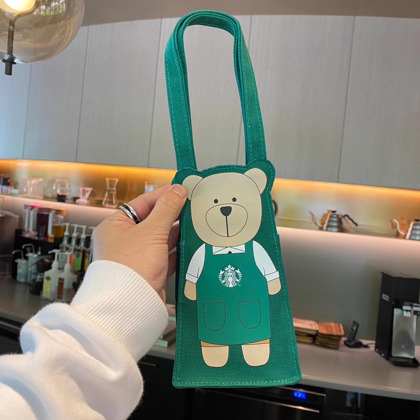 New Starbucks Green/Red/Black/Pink Carry Bag