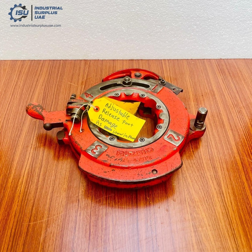 Ridgid Receding Die Head Pipe Threader/Threading Machine 2-½"-4" BSPT #Damage