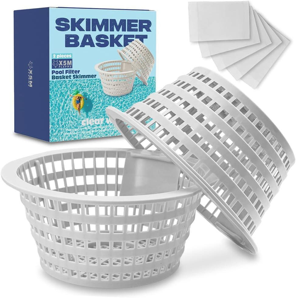 2-Pack Pool Skimmer Basket Replacement for Swimline Hydrotools 8928 & Olympic AC