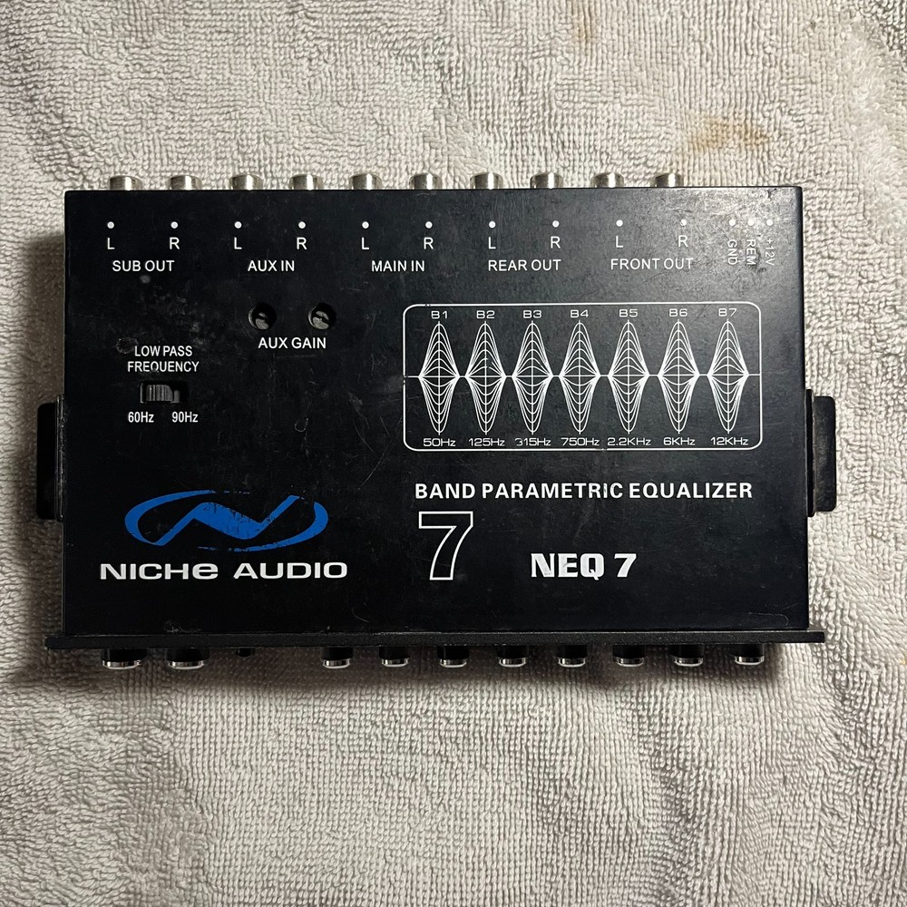 Niche Audio NEQ-7 Parametric Equalizer - 7 Band Car Audio EQ - Untested