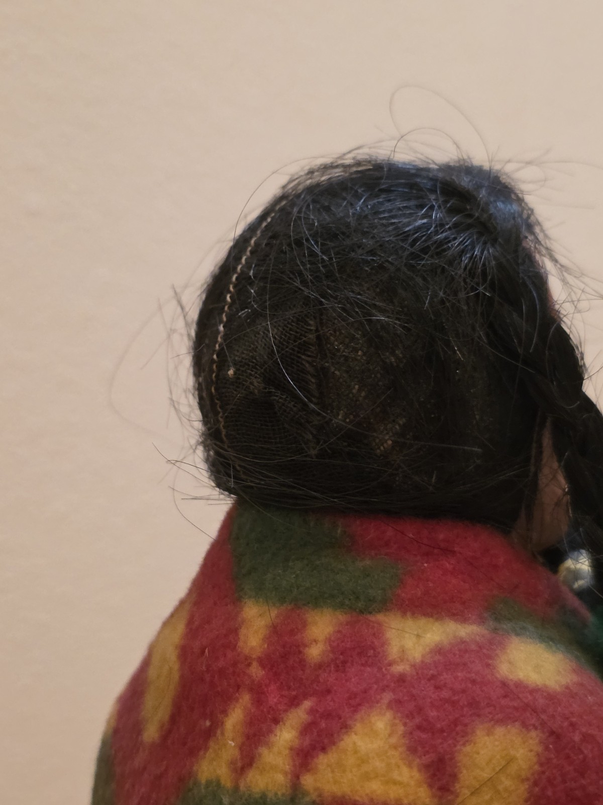 Rare Skookum doll. Left looker with twins.