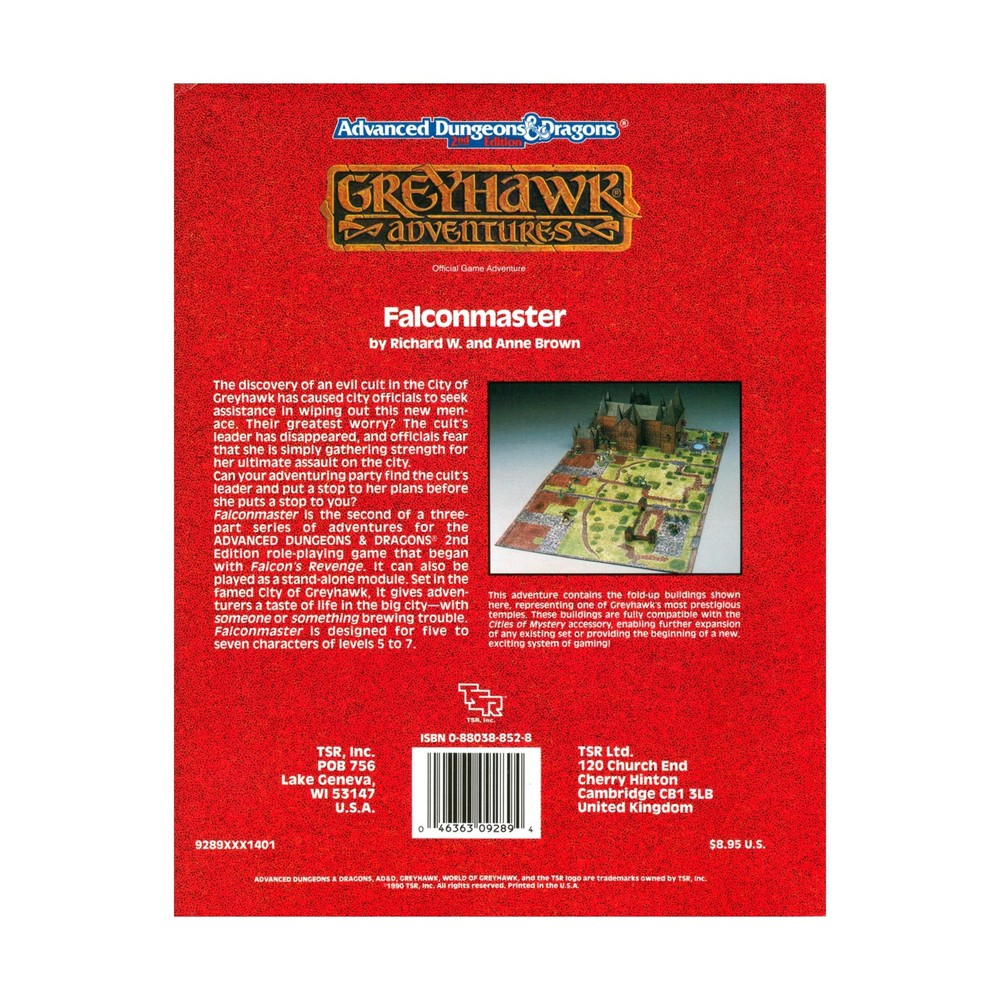 TSR Greyhawk Falconmaster SW (New)