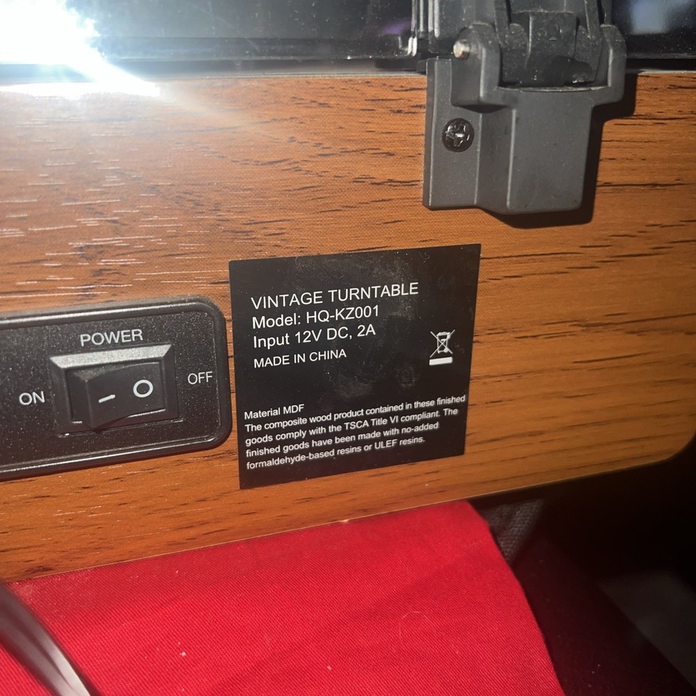 GE Vintage Turntable Record Player Stereo System 11-2017A