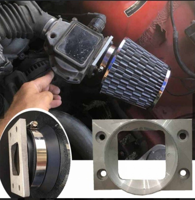 Square Rectangular Ring Reducer Necklace For Car Flow Meter Filter