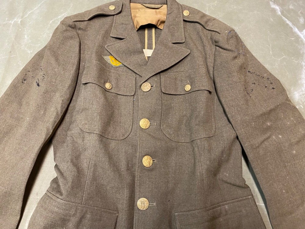 ORIGINAL WWII US ARMY M1938 CLASS A DRESS JACKET-SIZE 36S XSMALL SMALL
