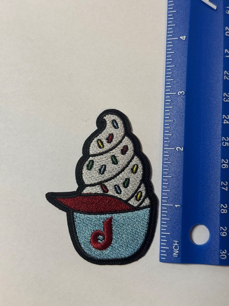 Philly Ice cream in Hat blue iron on patch