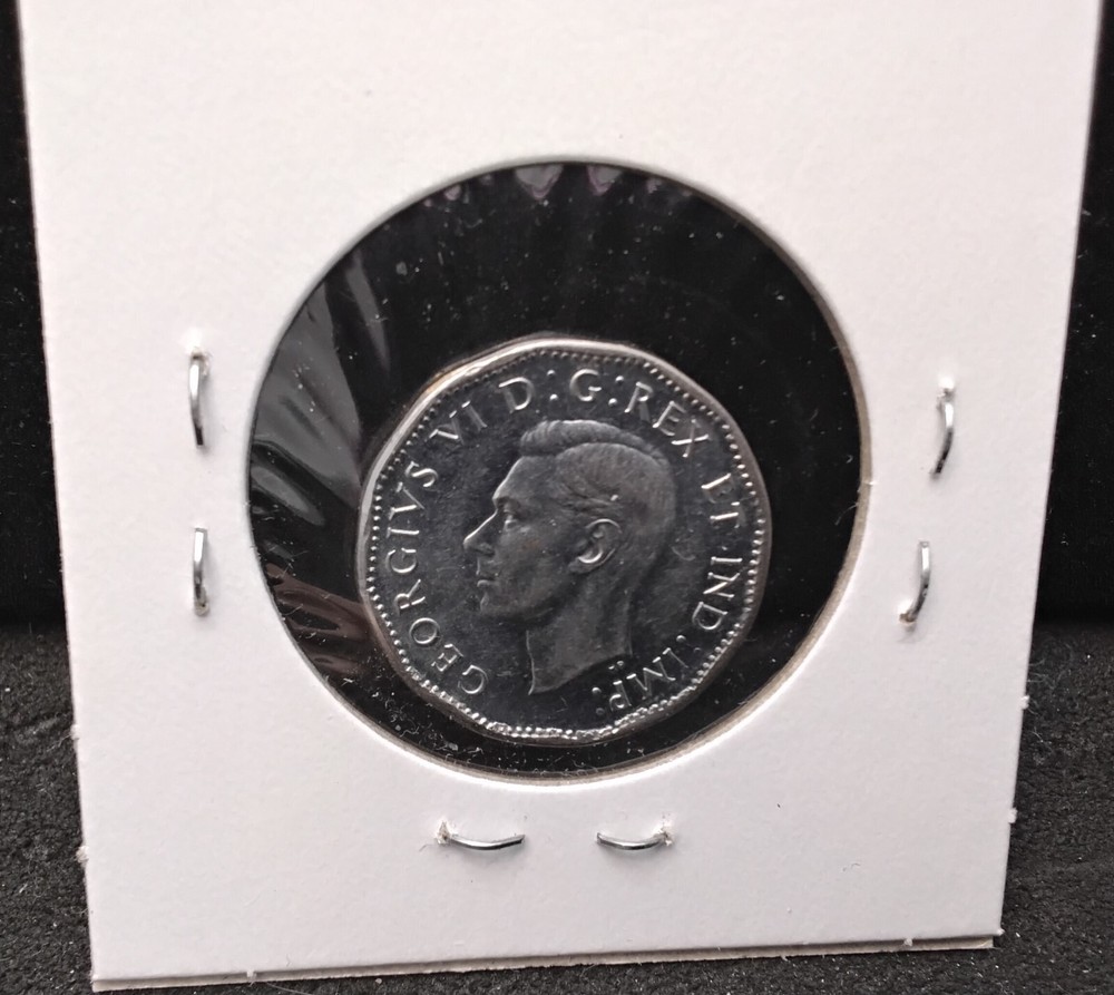 1945 CANADA FIVE CENTS - GEM - PC70