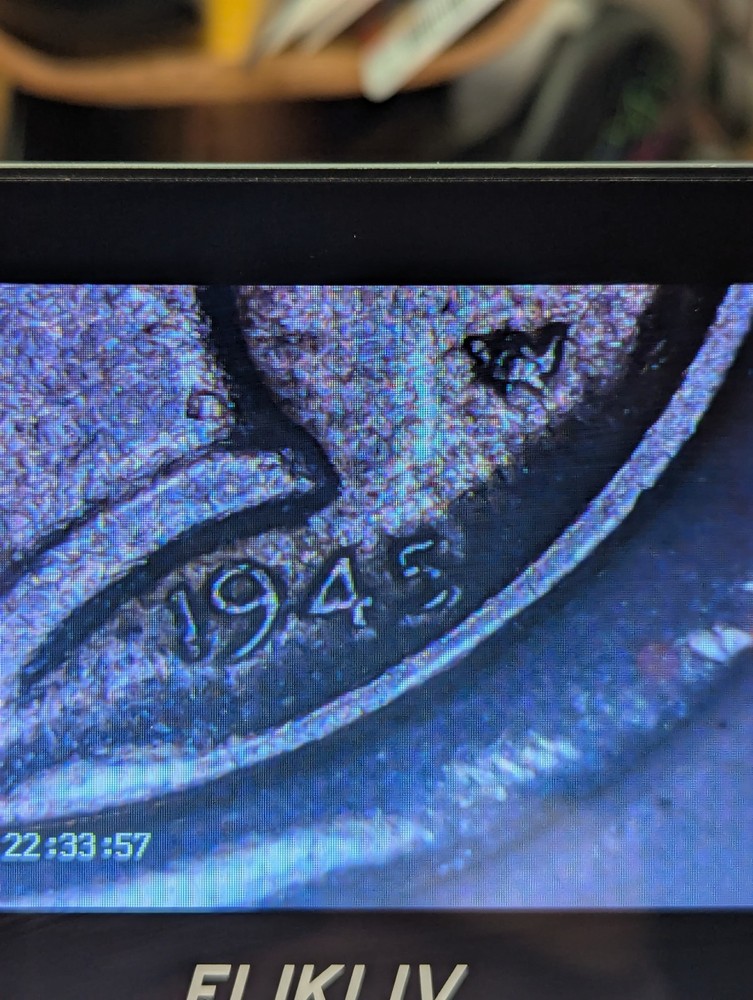 1945-P Mercury Silver Dime Doubled Rim/Mild DDR/'COD' Errors KM#140 (US 10 Cent)