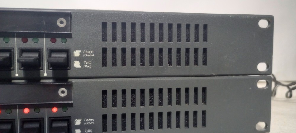 Two Clean Working Clear-Com ICS-102 Matrix Plus II Master Stations w/ AC Adapt.