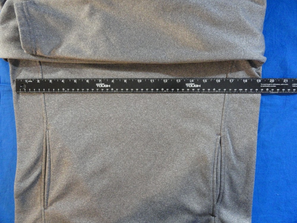 USAF AIR FORCE PREP GRAY QUARTER ZIP PULLOVER LIGHTWEIGHT ATHLETIC SWEATER S