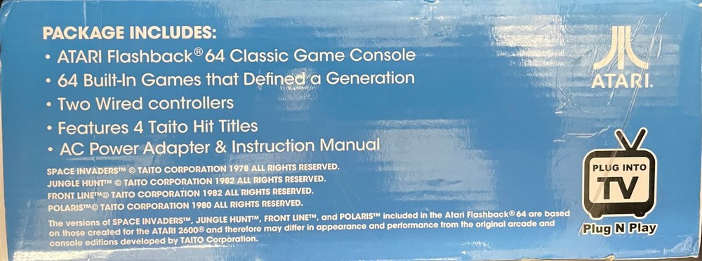 Atari Flashback 64 Special Edition Console w/ Box & 64 Built-in Games-A3