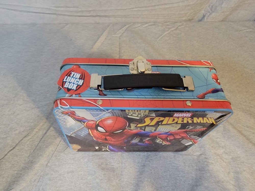 Spiderman Metal Lunch Box Marvel Comics Spiderman