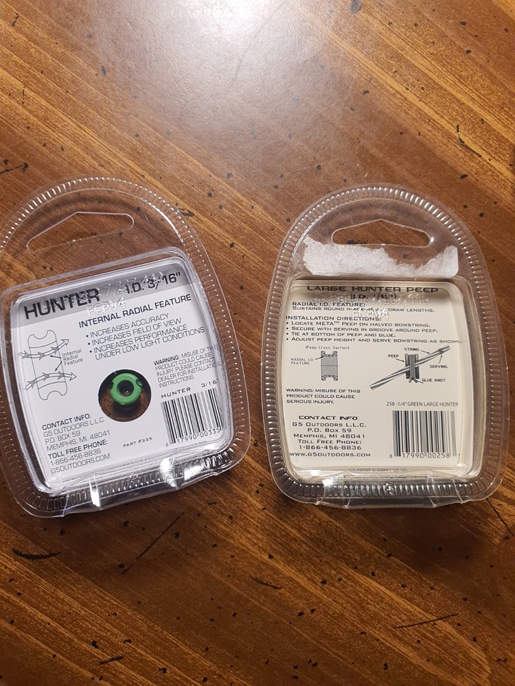 G5 Meta Peep 1/4 & 3/16 Green