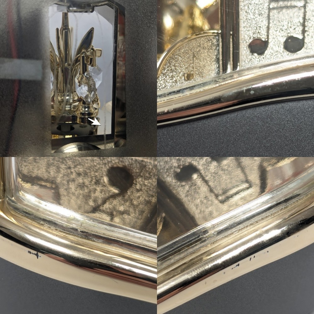 Silent Table Clock Swivel Pendulum Desktop Clock
